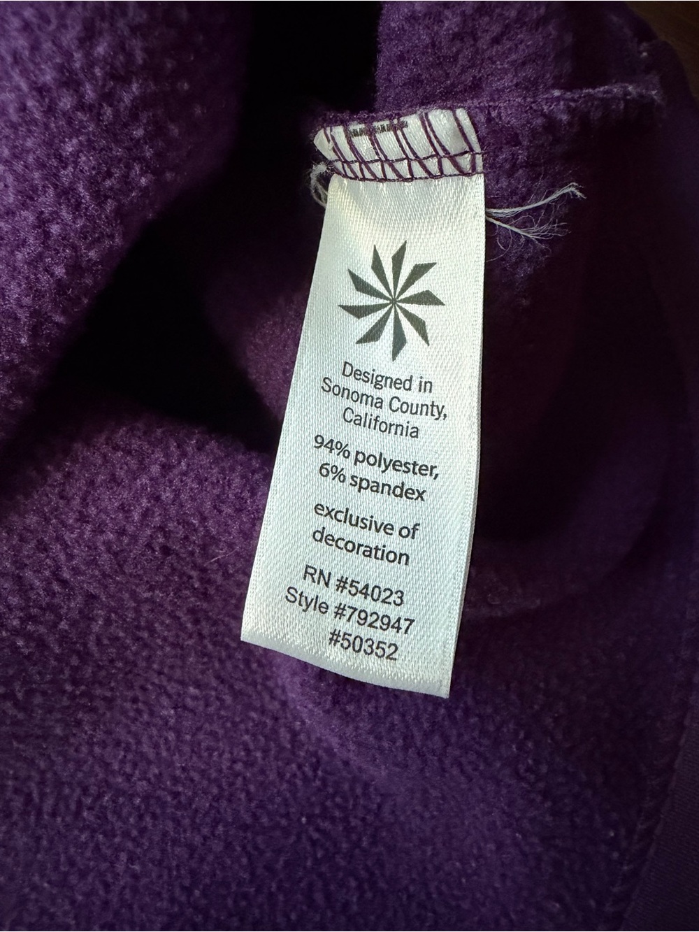 Athleta Cassidy Ponte Dress Medium, Purple, Half Zip, Long Sleeve, Pockets - Picture 8 of 8